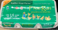 18 Large Free Run Eggs, brown