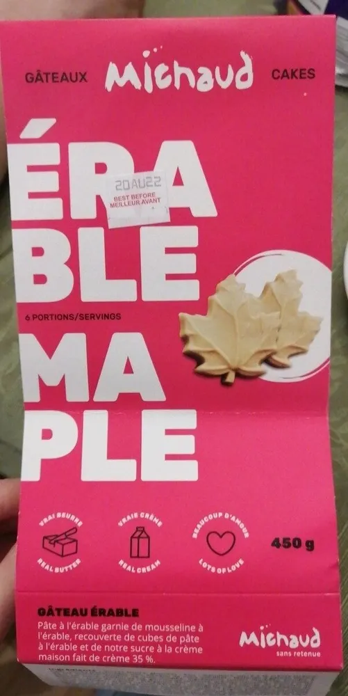 Gâteau érable