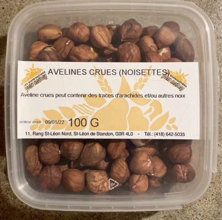 Noisettes crues