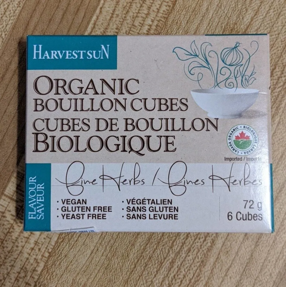 Organic bouillon cubes