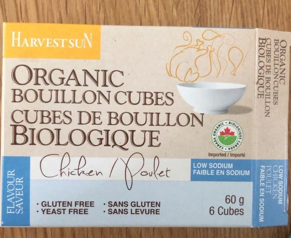 Cubes de bouillon biologique poulet