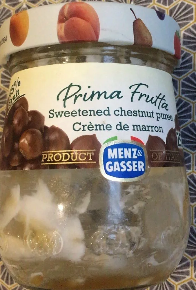 Sweetened chestnut puree
