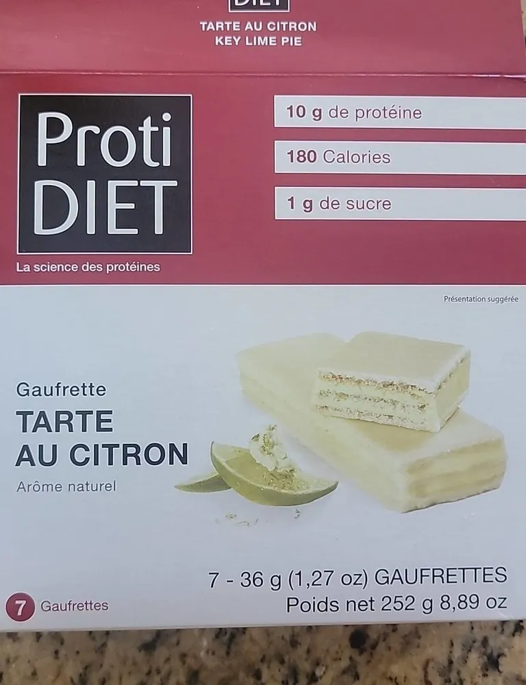 Gaufrette tarte au citronb
