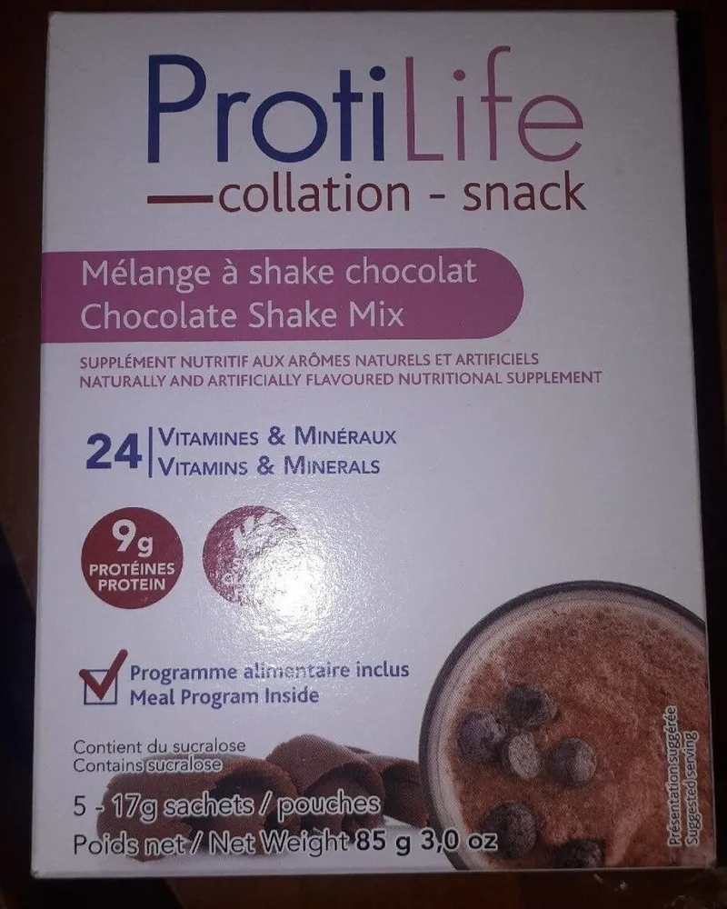 Melange a shake au chocolat