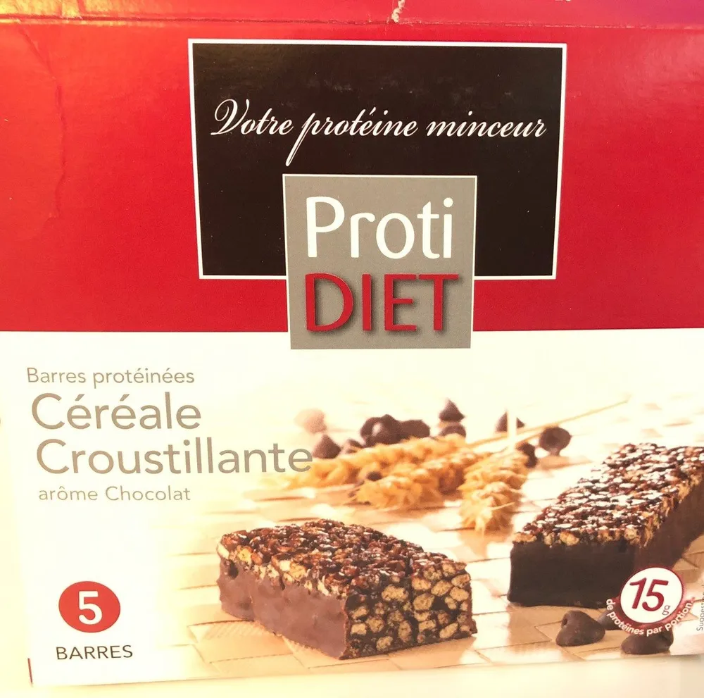 Barres Protéinées Céréale Croustillante Arôme Chocolat