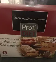 Barres protéinées arôme Fraises et Cacahuètes
