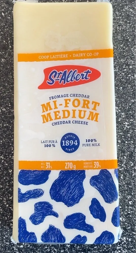 Fromage cheddar mi-fort