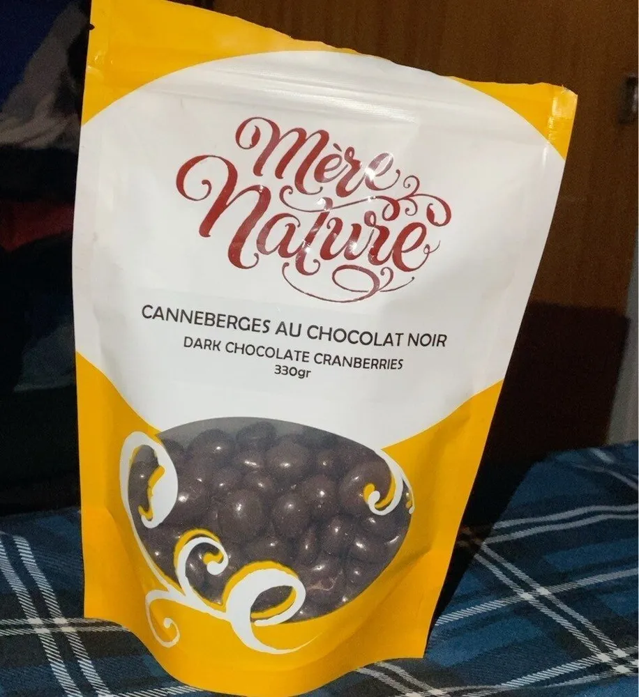 Canneberge au chocolat noir
