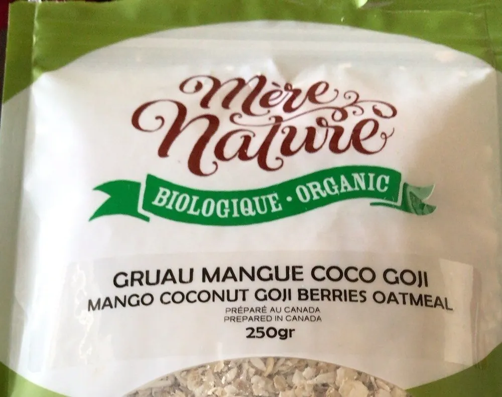 Gruau mangue coco goji