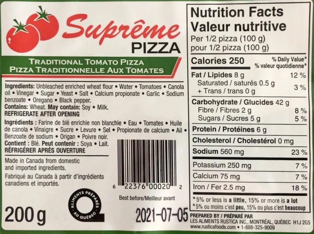 Pizza traditionnelle aux tomates