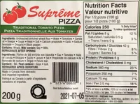 Pizza traditionnelle aux tomates