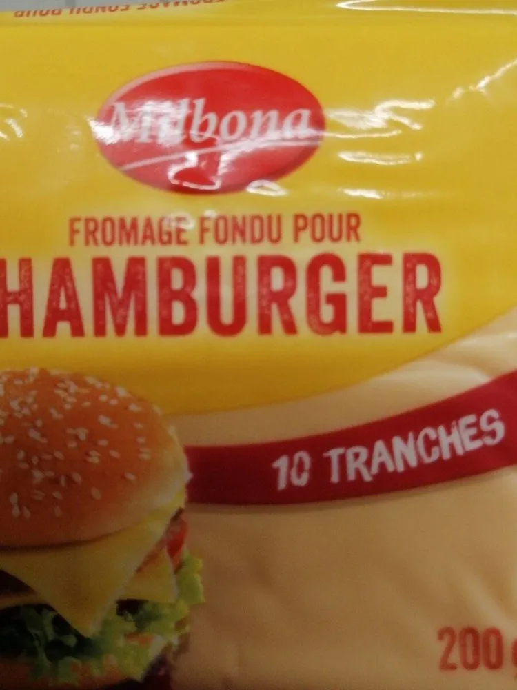 Fromage fondu pour hamburger