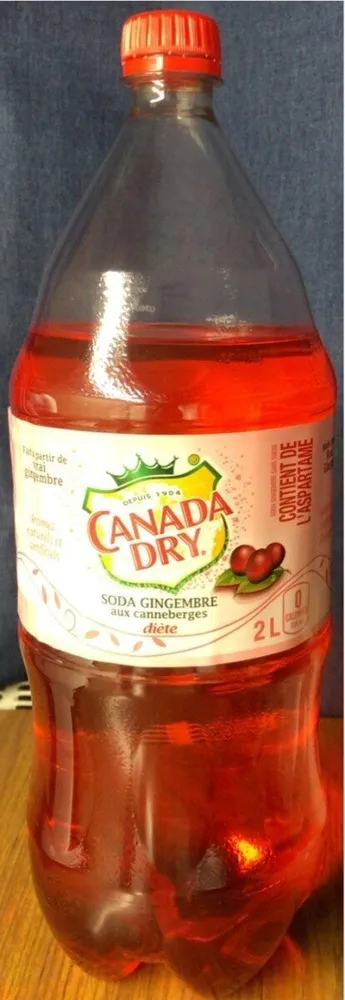 Soda gingembre aux canneberges diète