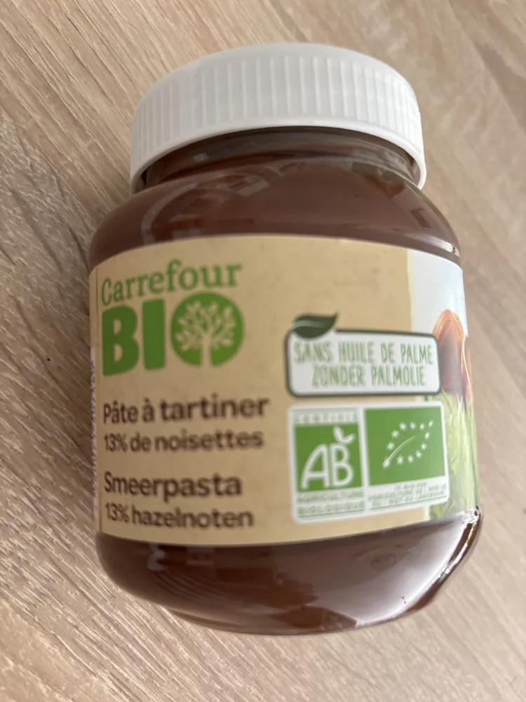 Pâte à tartiner 13%de noisettes