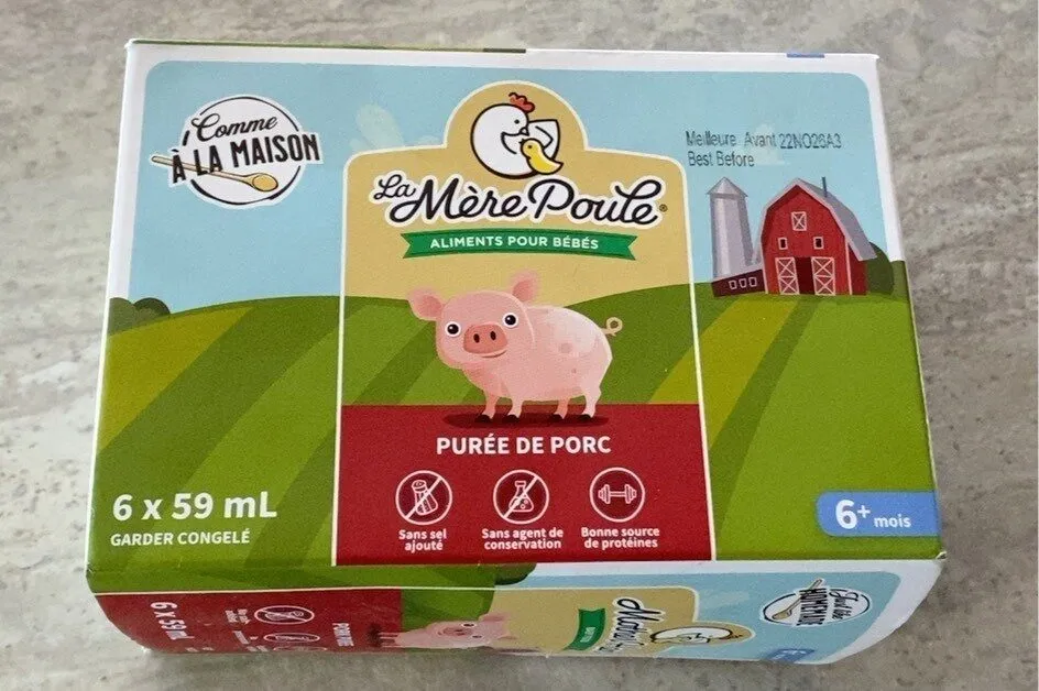 Purée de porc
