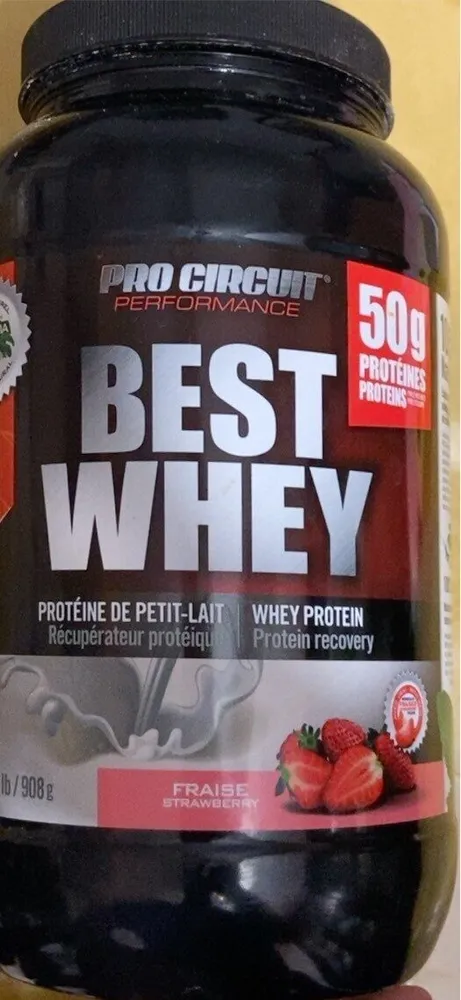 Best whey protein recovery: strawberry