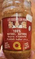 100% naturel - natural Beurre d'amande/ Almond butter