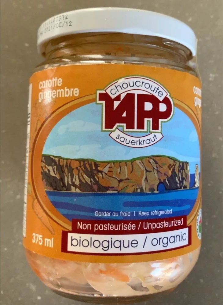 Choucroute carotte gingembre