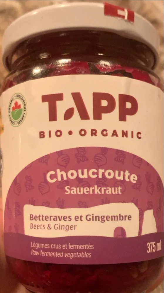 Choucroute betteraves et gingembre