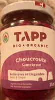 Choucroute betteraves et gingembre