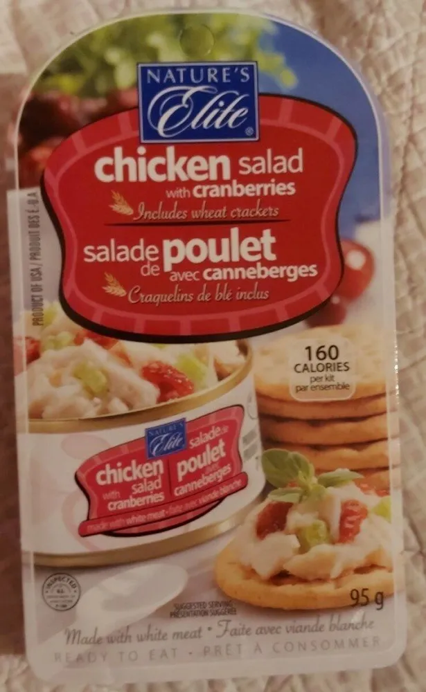 Salade de poulet avec canneberges
