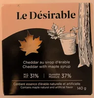 Cheddar cheese with maple syrup Le Désirable