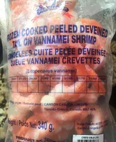 Frosen cooked peeled deveined tail on vannamei Shrimp