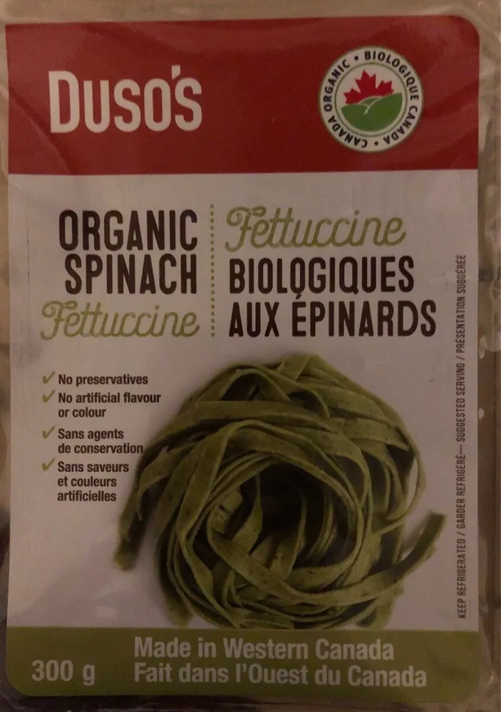 Fettucine biologiques aux epinards