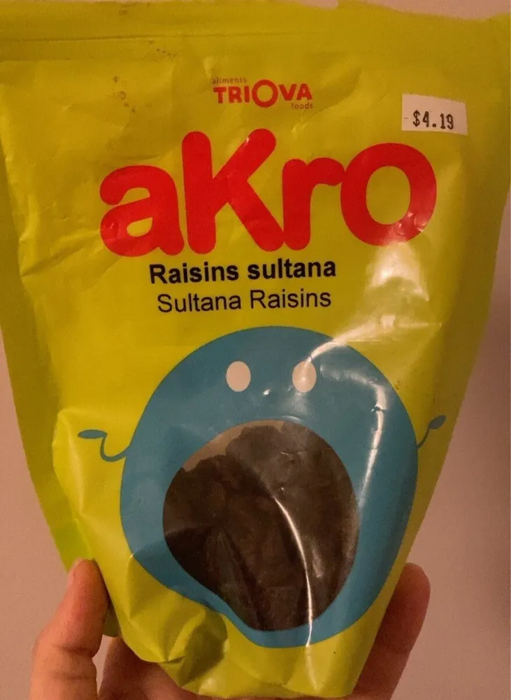 Raisins sultana