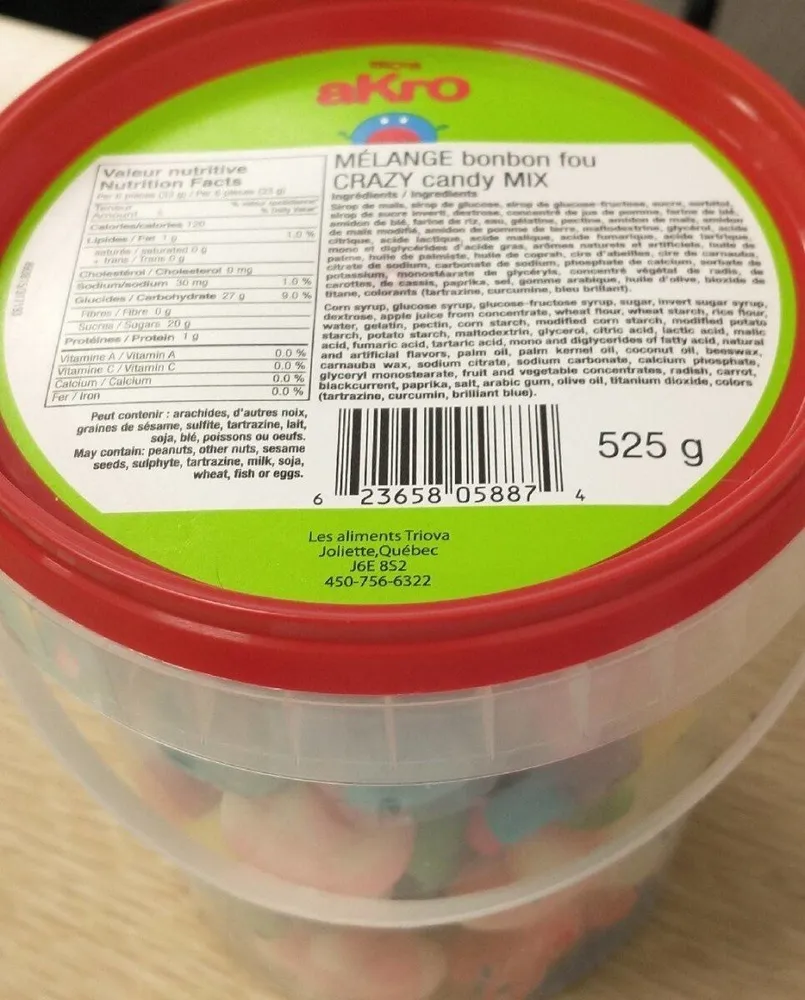 Mélange de bonbon fou