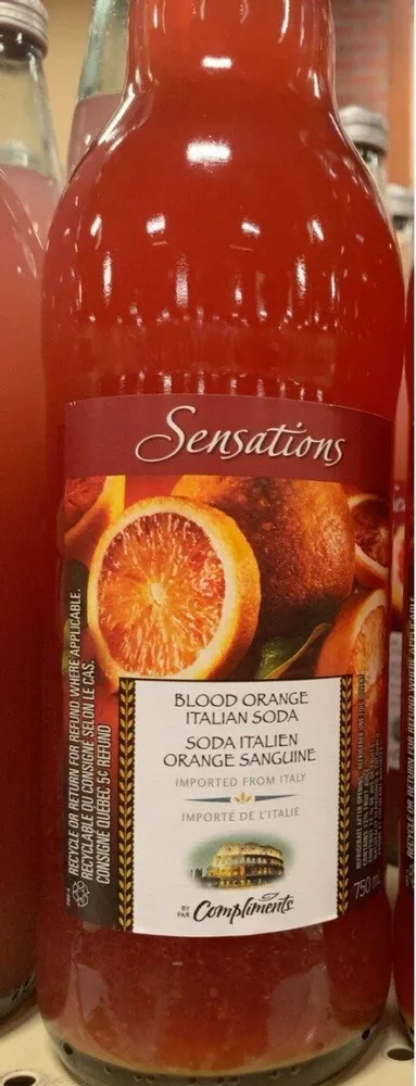 Soda italien orange sanguine