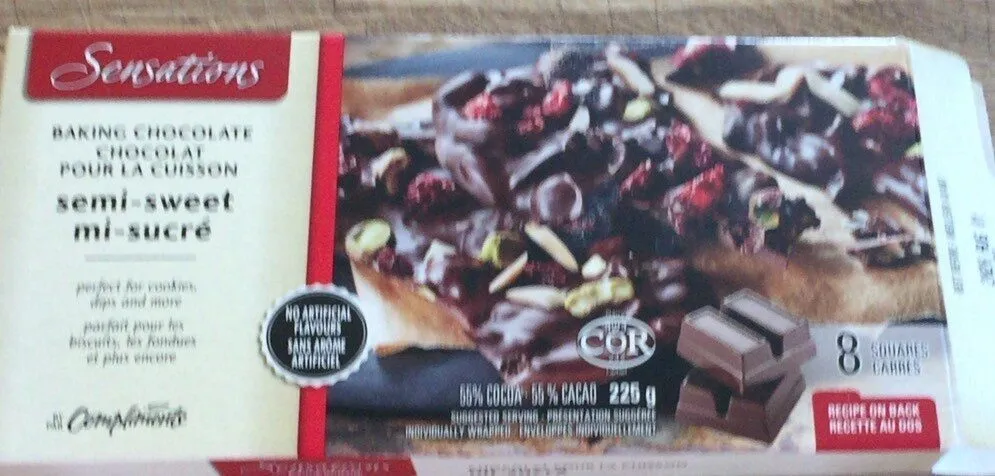 Chocolat pour cuisson Sensation