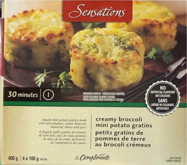 Creamy Broccoli mini potato gratin