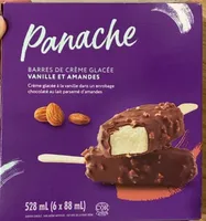 Barres de crème glacée vanille et amandes