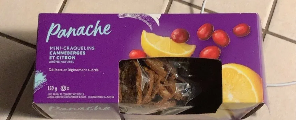 Mini-Craquelins Canneberges et citron