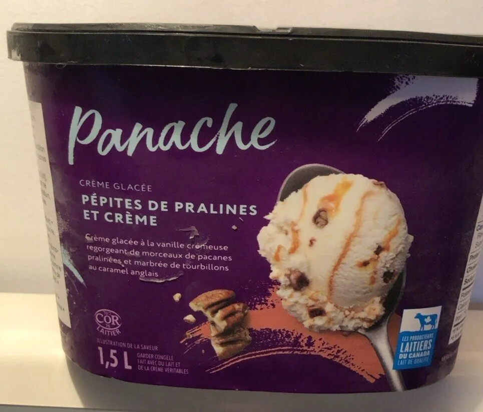 Crème glacée praline et crème