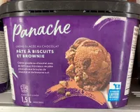 Crème glacée au chocolat pâte à biscuits et brownie