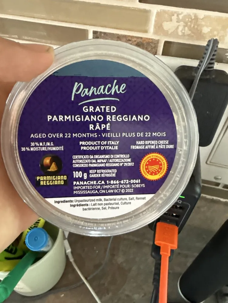 Parmigiano reggiano râpé