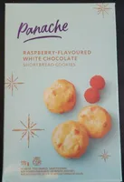 Raspberry - Flavored White Chocolate Shortbread Cookies