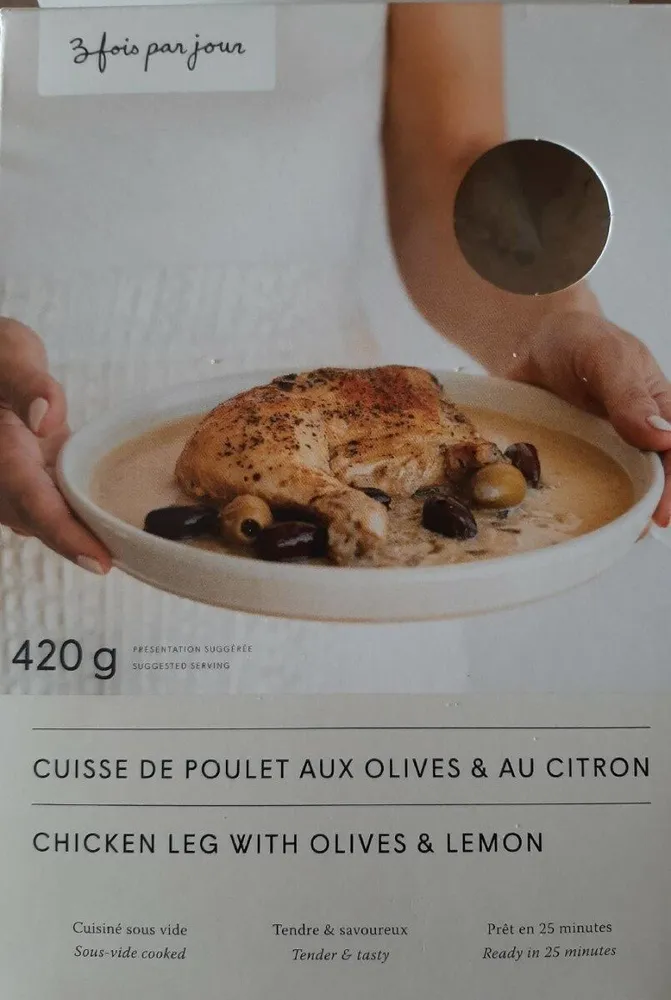 Cuisse de poulet aux olives & citron