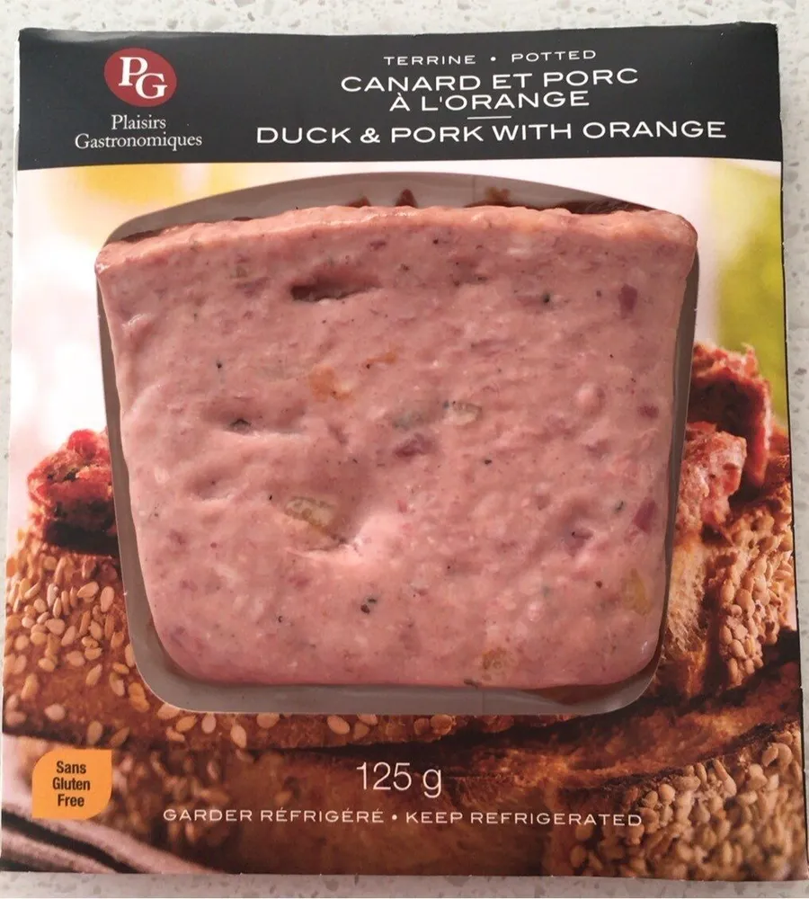 Terrine canard et porc à l’orange