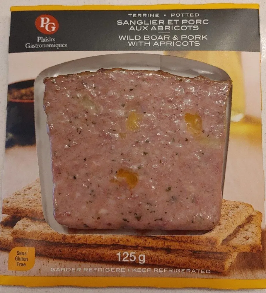 Terrine de sanglier et porc aux abricots