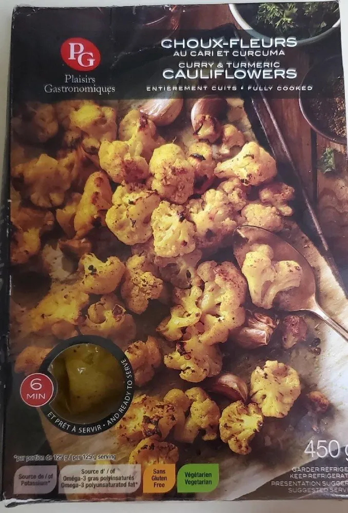 Curry & tumeric cauliflower