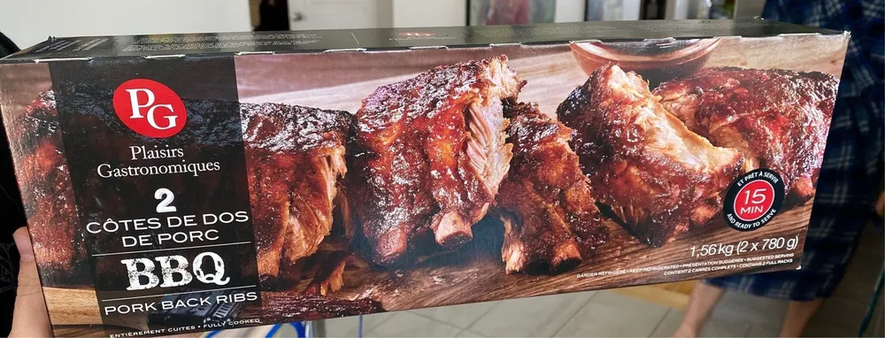 Cotes de dos de porc