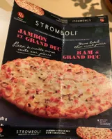Stromboli pizza Jambon et grand duc