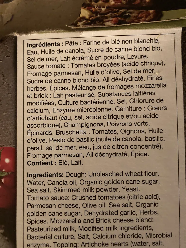 Pizza stromboli légumes
