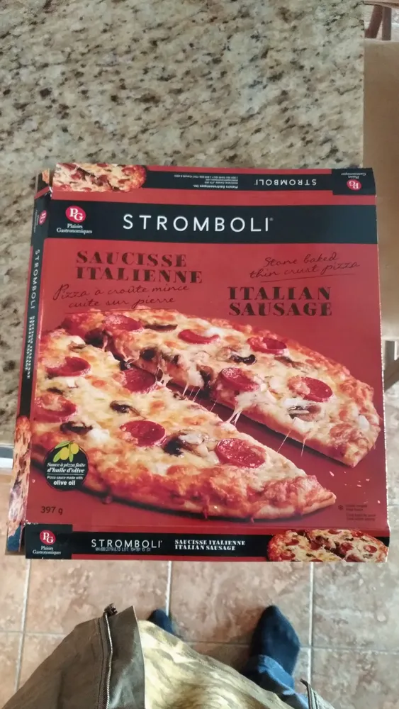 Pizza Stromboli : saucisse italienne