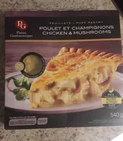 Feuilleté poulet et champignons
