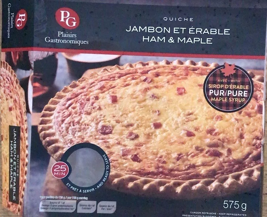 Quiche jambon et erable