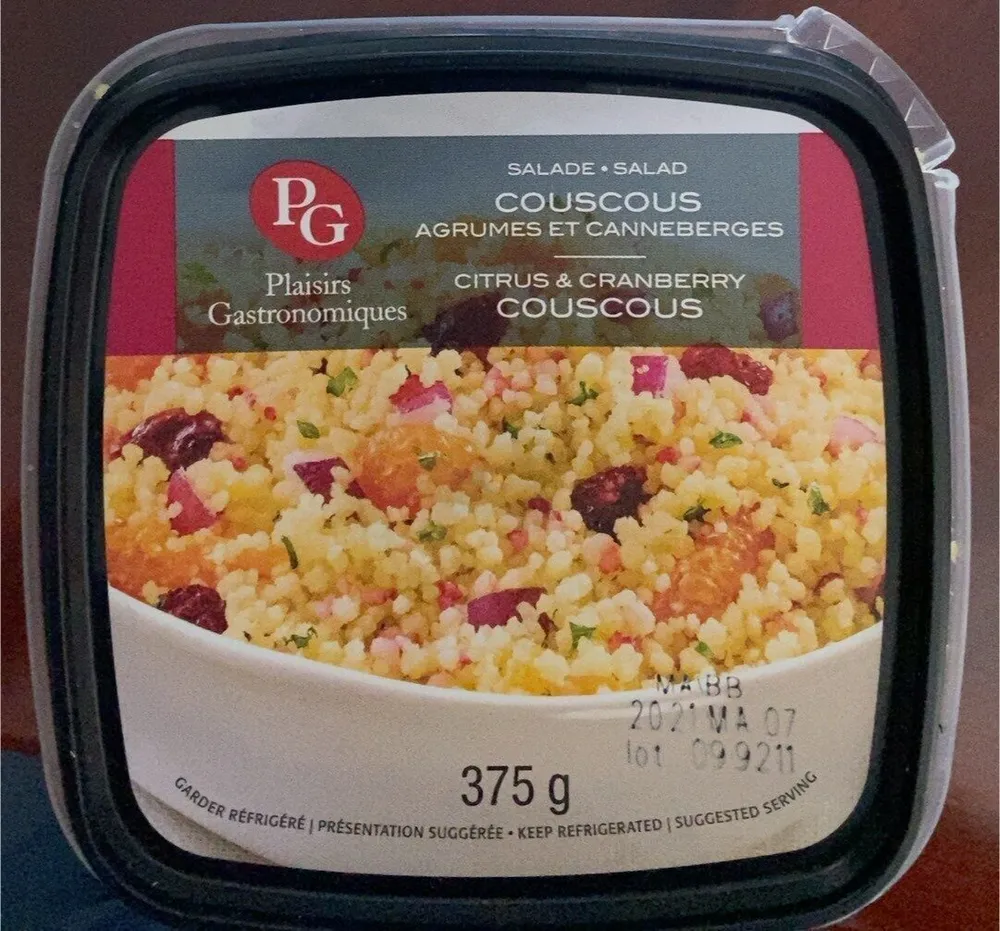 Couscous agrumes et canneberges